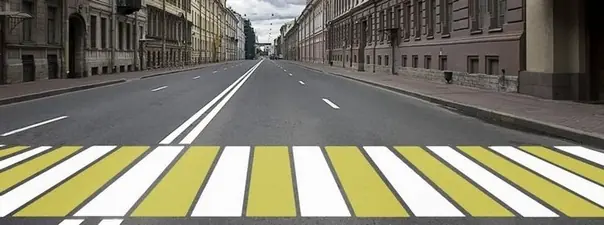 Какой пешеходный переход обозначает данная разметка?