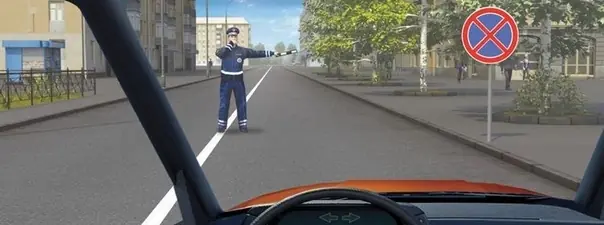 Должны ли Вы остановиться по требованию регулировщика в указанном им месте?