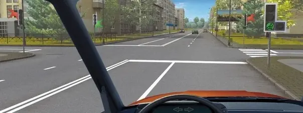 О чем информируют Вас стрелки на зелёном сигнале светофора?