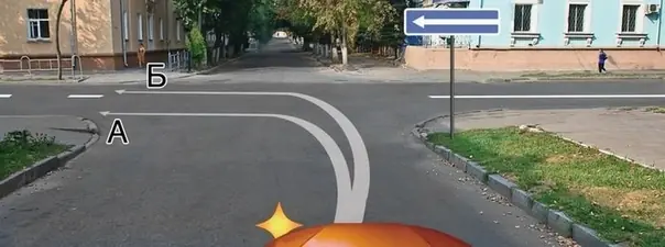 По какой траектории Вам разрешается выполнить поворот налево?