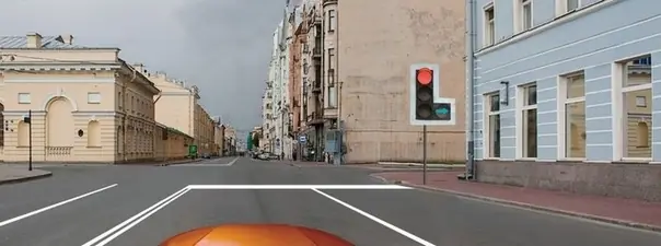 Разрешено ли Вам выполнить поворот направо в данной ситуации?