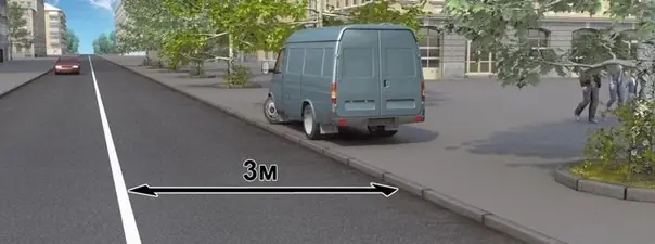 Нарушил ли водитель грузового автомобиля правила стоянки?