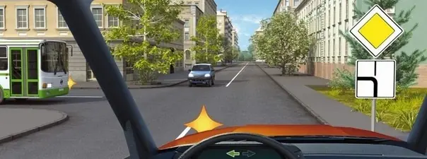 Кому Вы обязаны уступить дорогу при повороте налево?