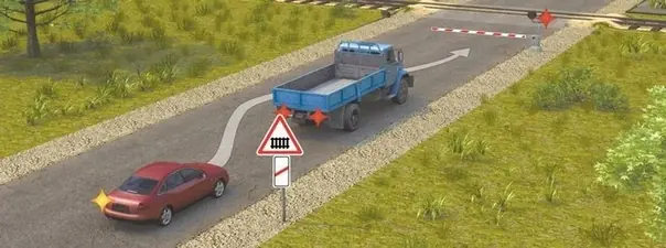 Разрешается ли водителю выполнить объезд грузового автомобиля?